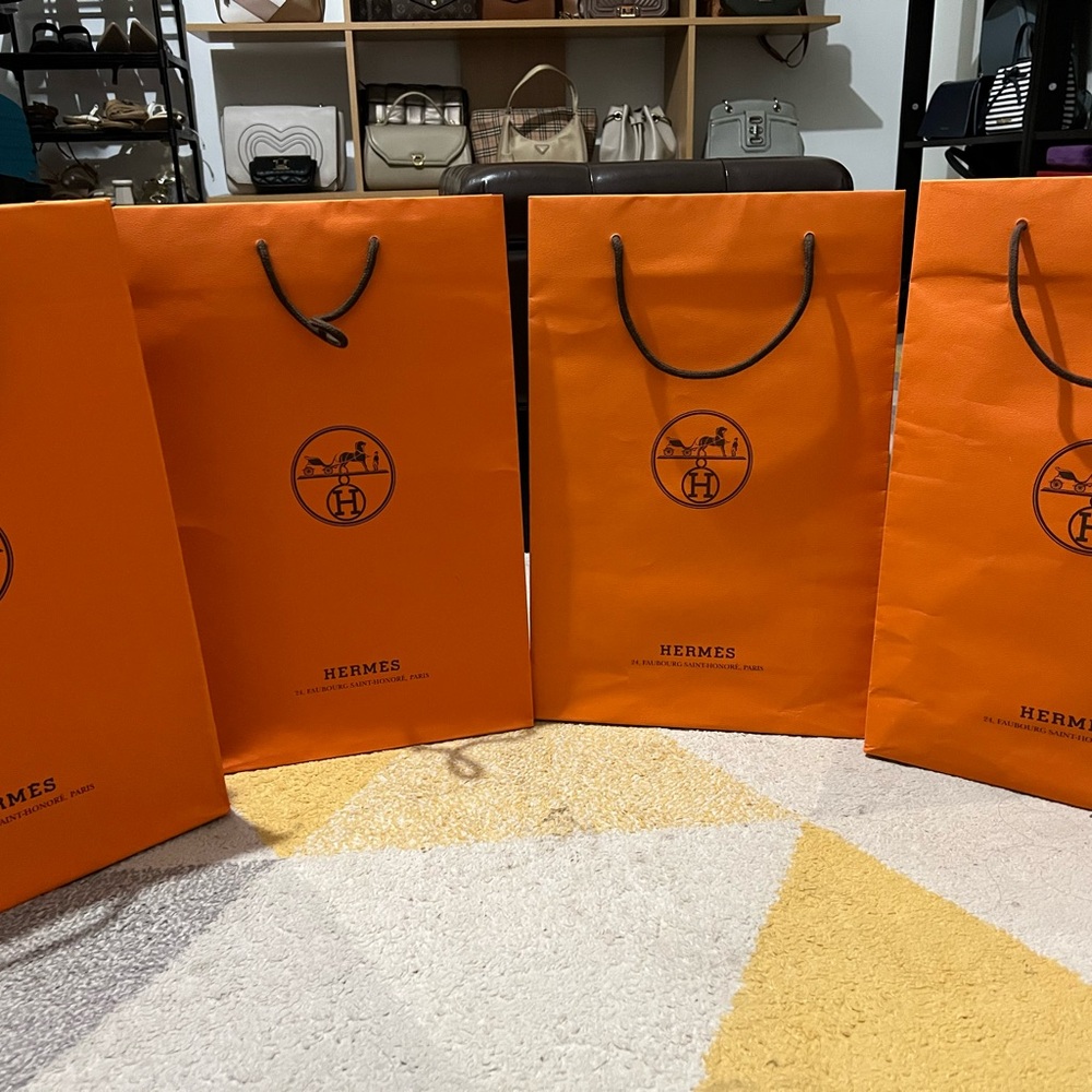 Authentic Hermes Shopping Bag